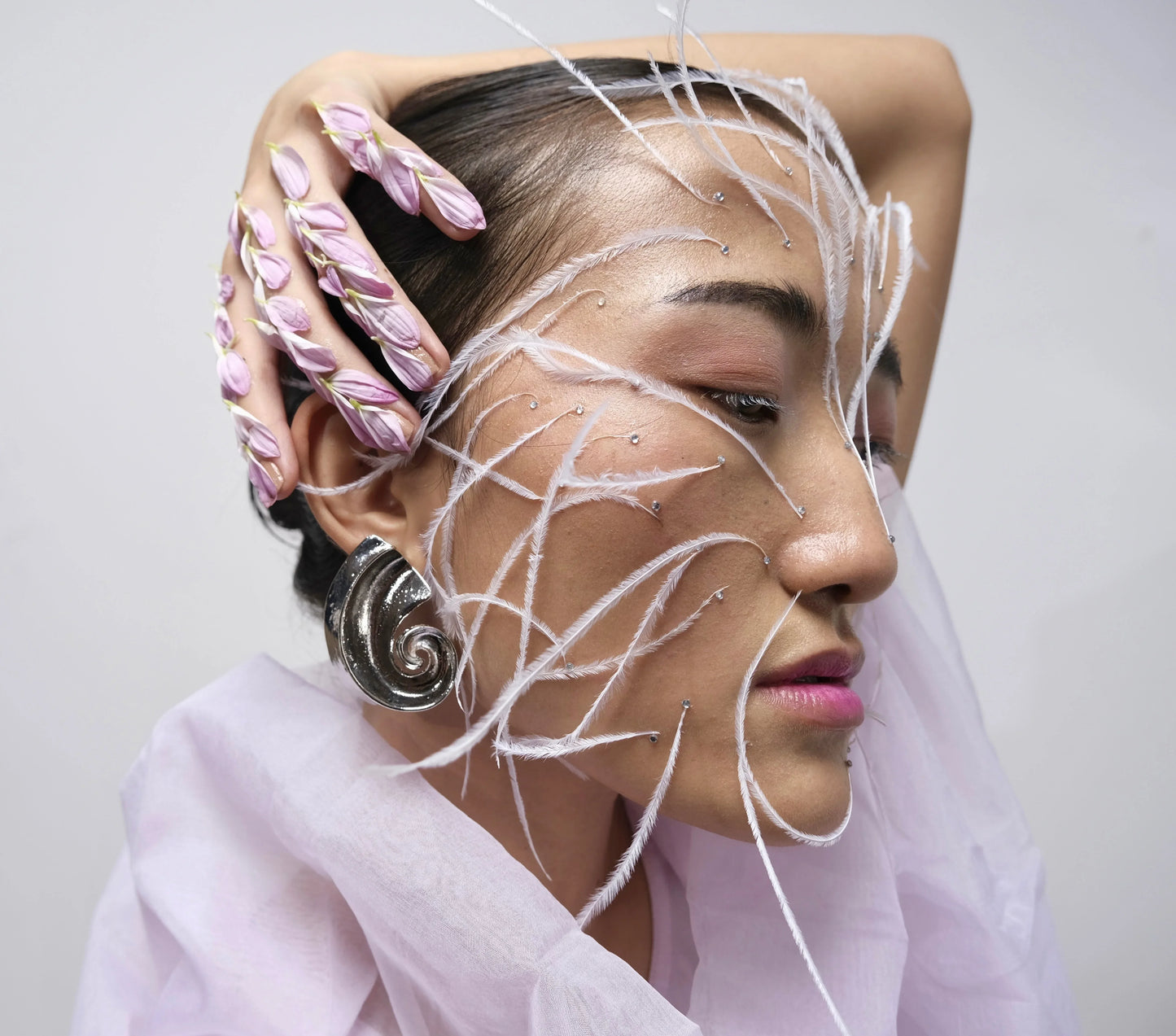 SILVER OCEAN SWIRL EARRINGS - AEQEA