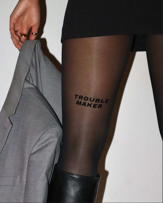 Trouble Maker Statement Tights - AEQEA