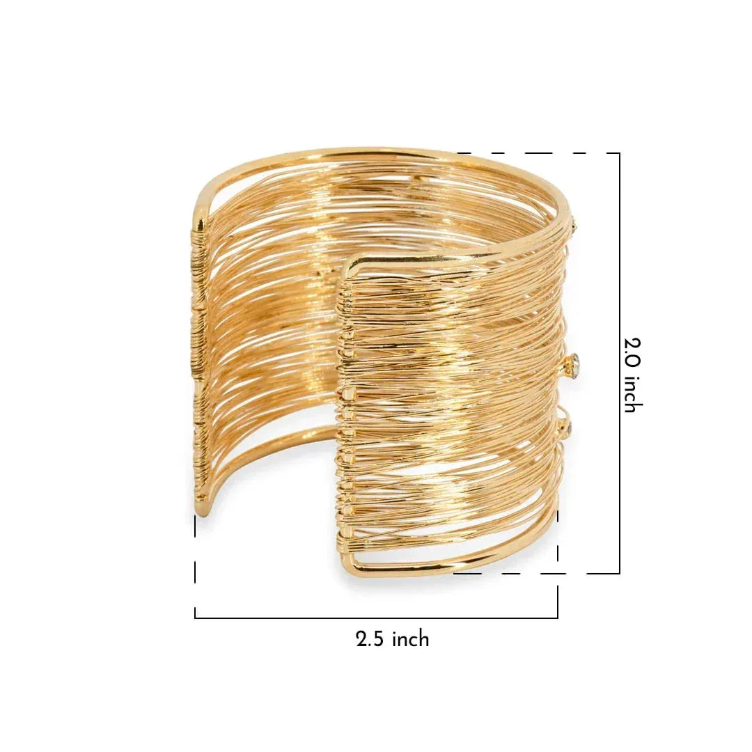 GOLDEN STRANDS CUFF - AEQEA