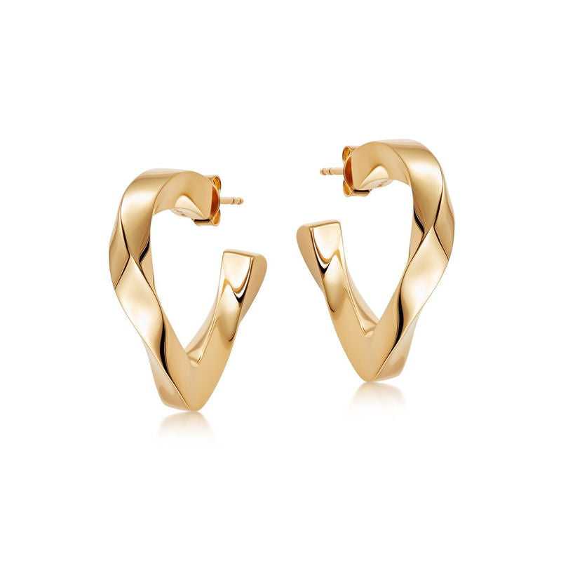 TWISTED HEART EARRINGS