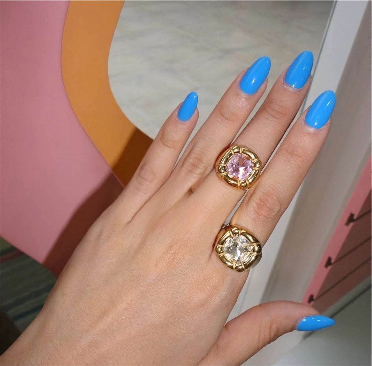 WHITE BLOOMING DAWN RINGS - AEQEA