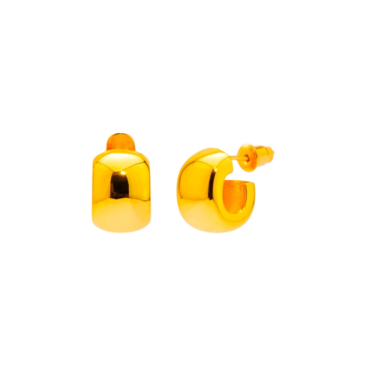 MINI LEA HUGGIES HOOP EARRINGS AEQEA