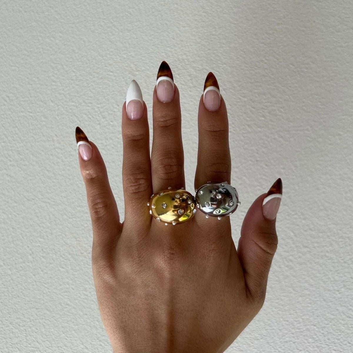 SILVER PEARL CASCADE RING - AEQEA