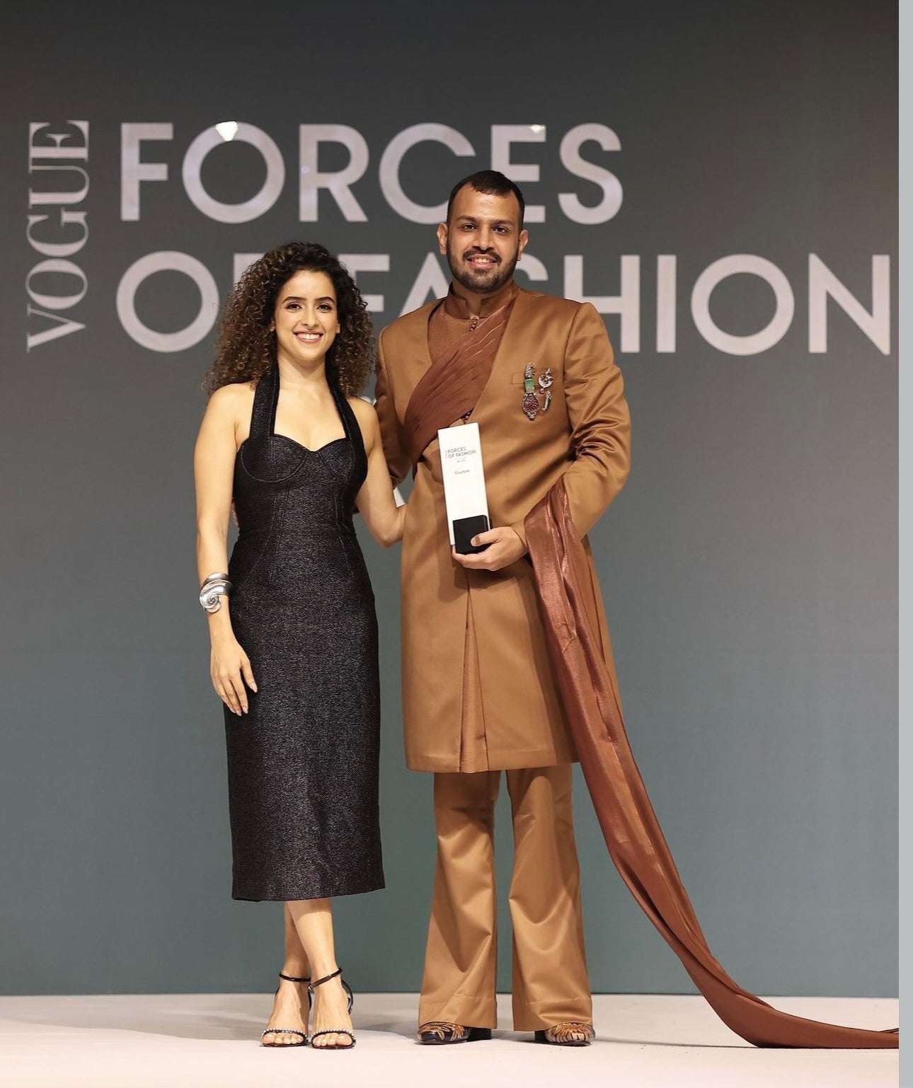 SANYA MALHOTRA FOR VOGUE - SILVER TIDAL WAVE CUFF - AEQEA