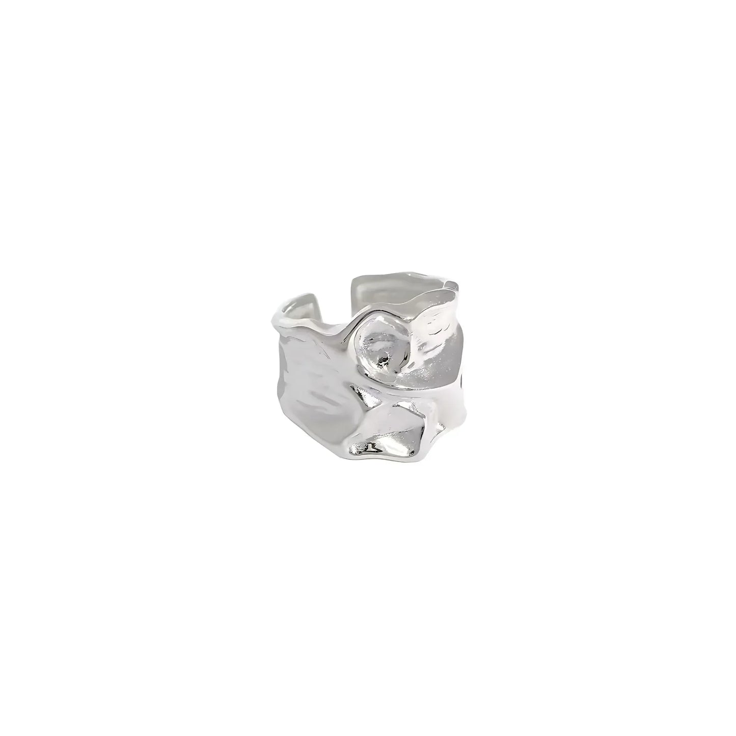 SILVER STACEY STACK RING - AEQEA