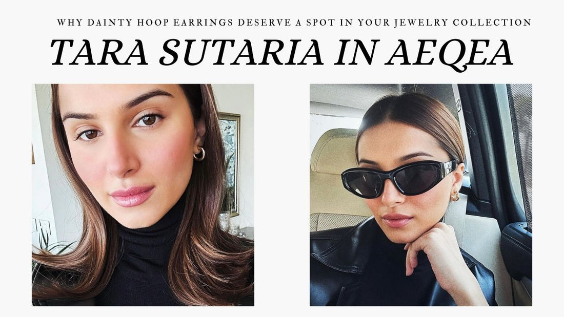 Tara Sutaria in AEQEA Earrings