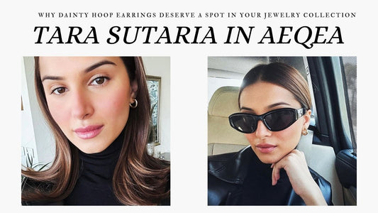 Tara Sutaria in AEQEA Earrings