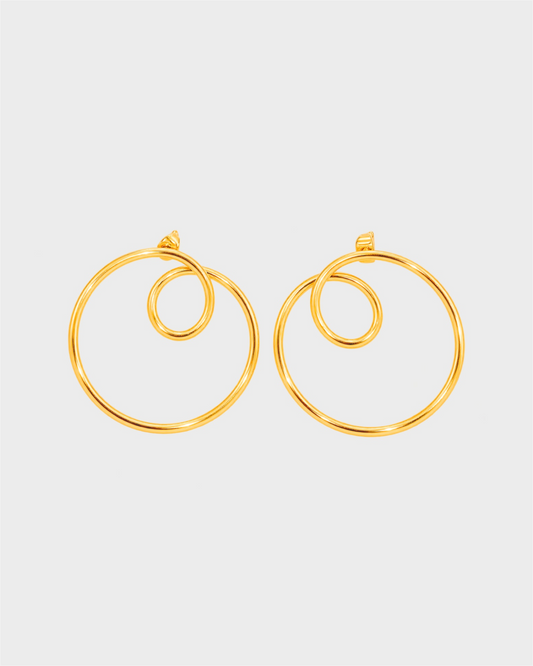 SWIRLY MINI MISMATCHED HOOPS