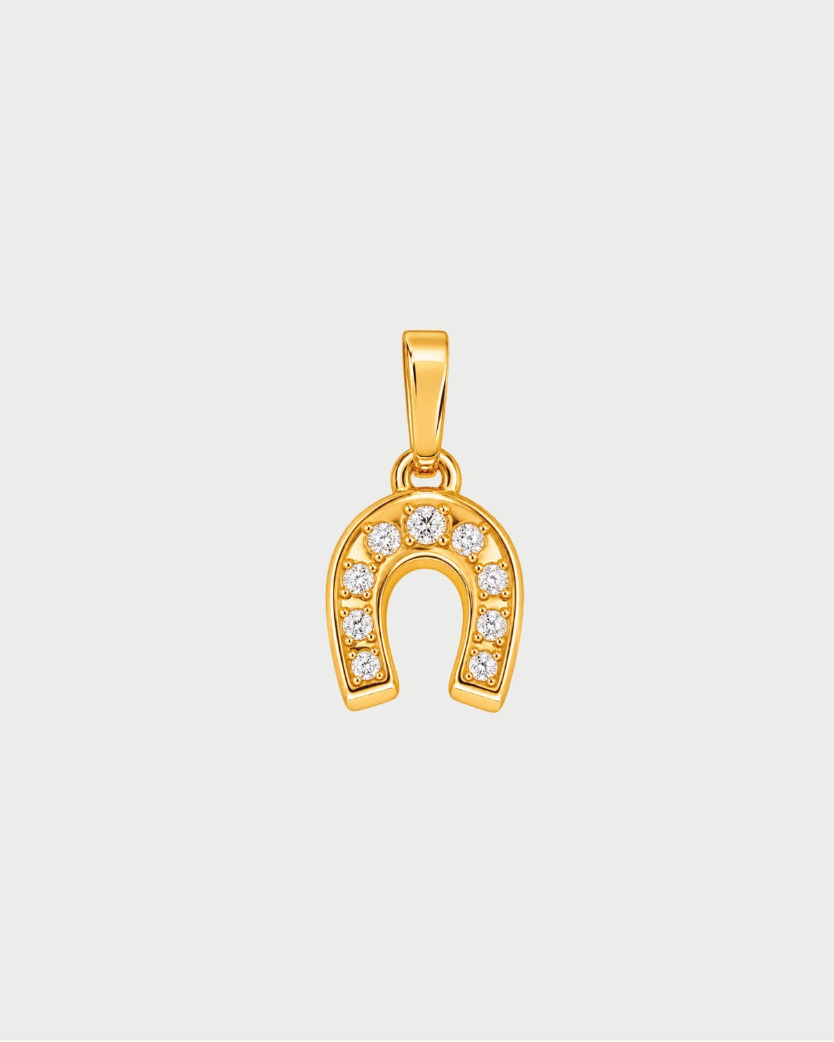 ZIRCONIA HORSESHOE CHARM