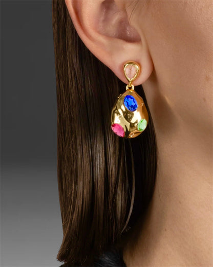 PRISM GOLD EARRINGS AEQEA