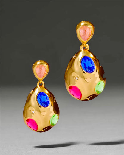 PRISM GOLD EARRINGS AEQEA