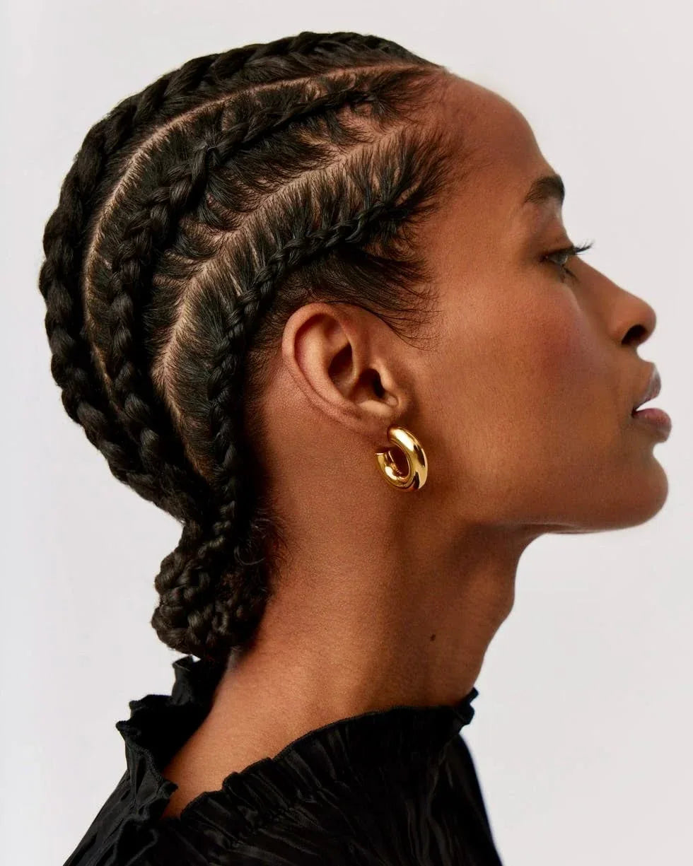 GOLD MINI CASEY HOOPS - AEQEA