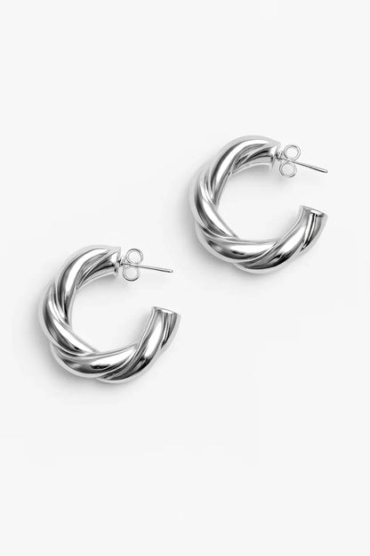 AVA TWIST HOOPS - AEQEA