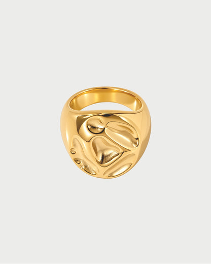 SILVER RIVER PEBBLE RING