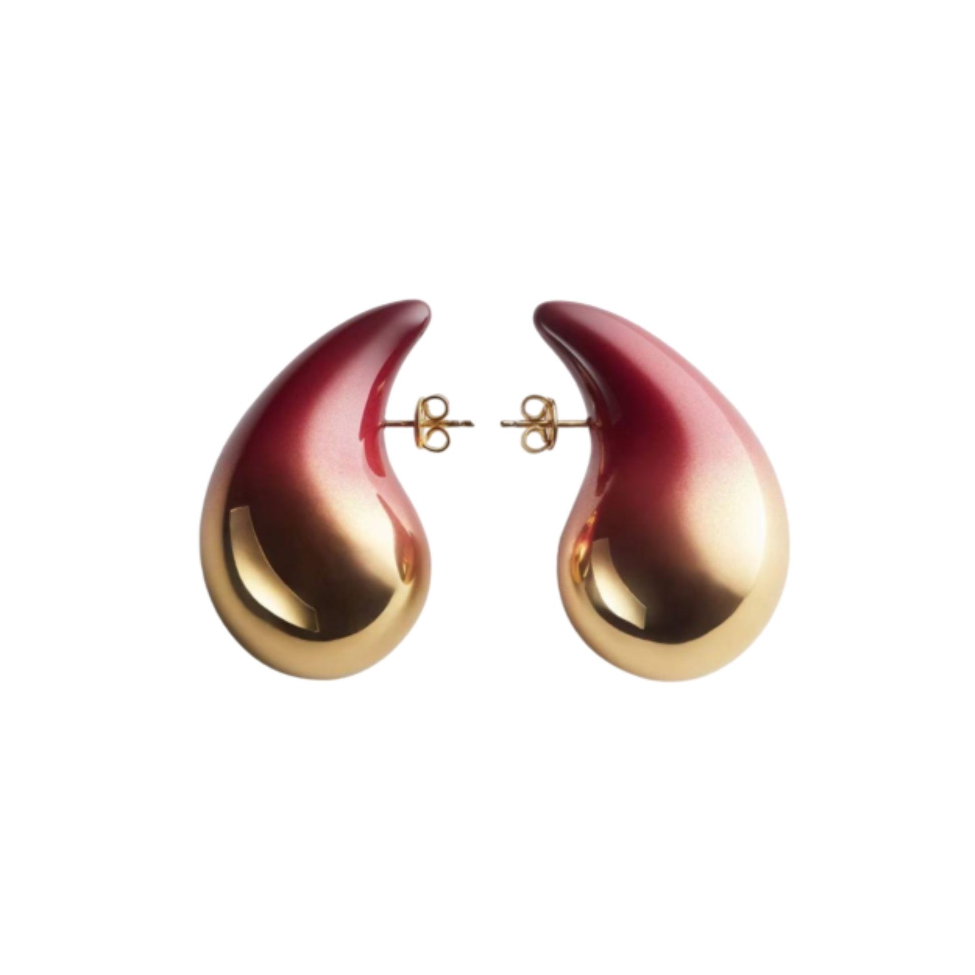 RED OMBRE EARRINGS - AEQEA