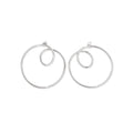 SILVER SWIRLY MINI MISMATCHED HOOPS - AEQEA
