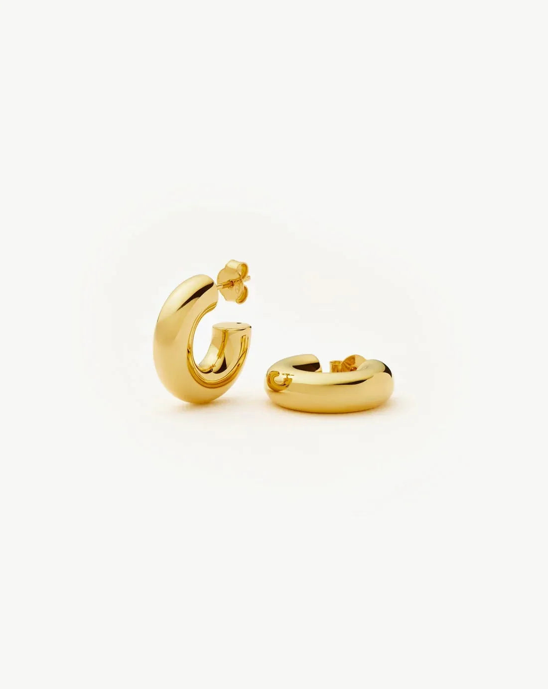 GOLD MINI CASEY HOOPS - AEQEA