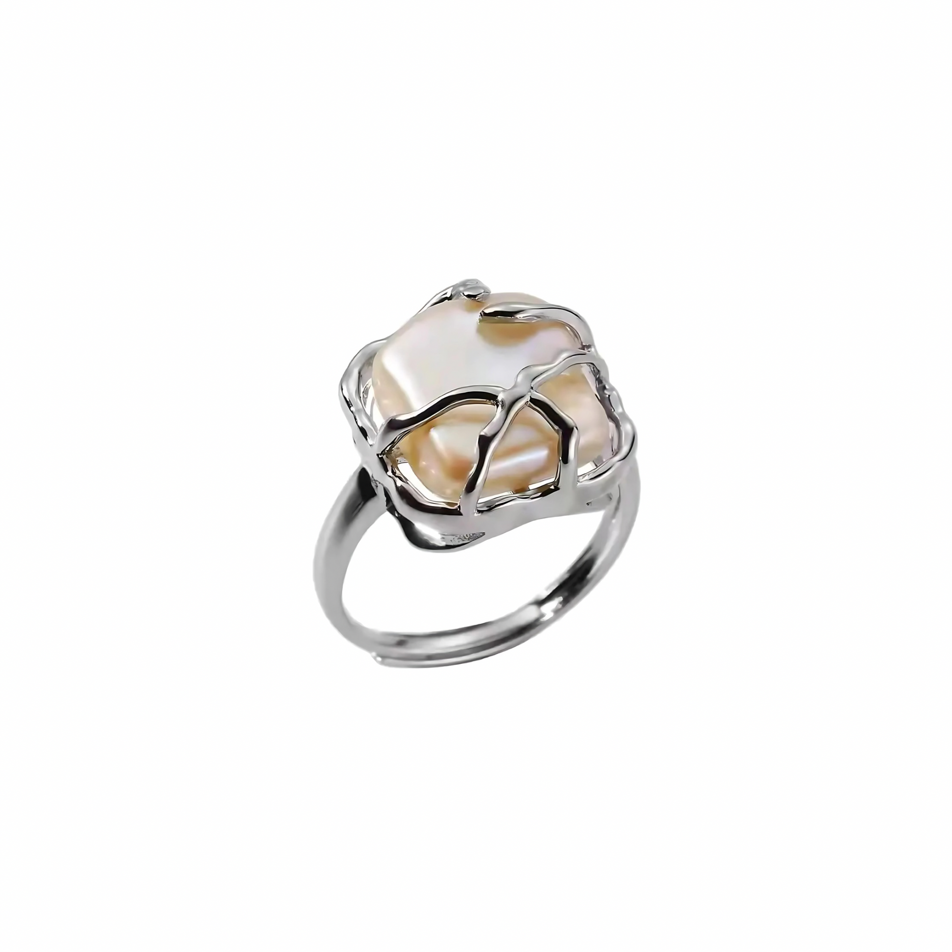 CELESTIAL PEARL WAVE RING FROM AEQEA RING 1 