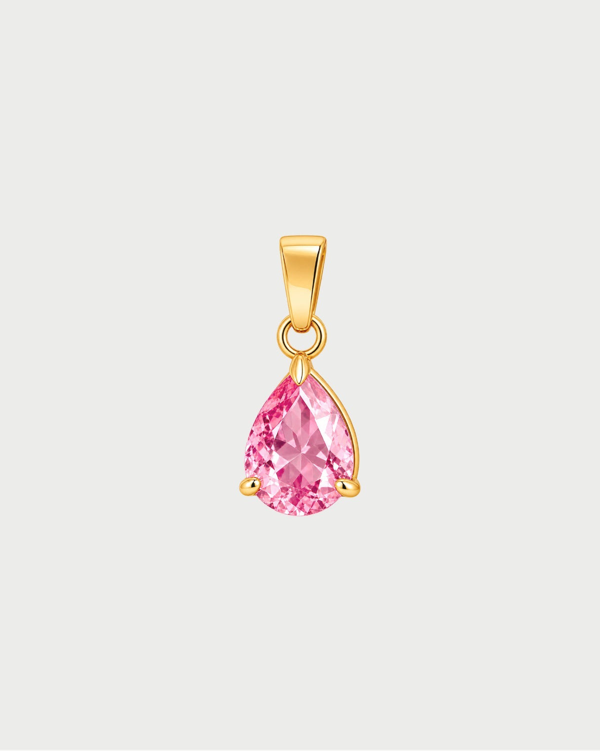 WATERDROP ZIRCONIA BABY PINK CHARM