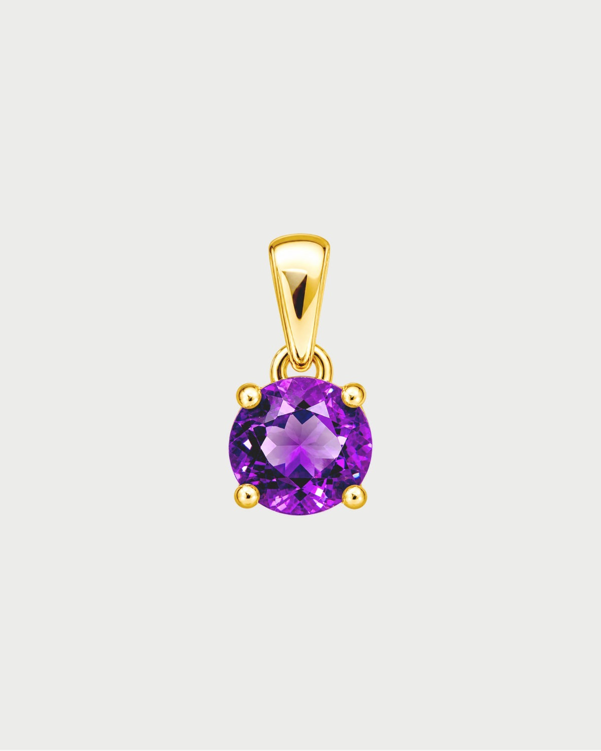 ROUND ZIRCONIA PURPLE CHARM