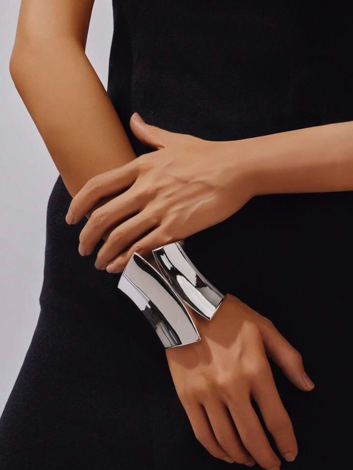 SILVER XXL HORIZON CUFF