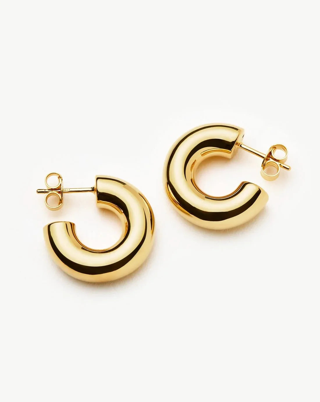 GOLD MINI CASEY HOOPS - AEQEA