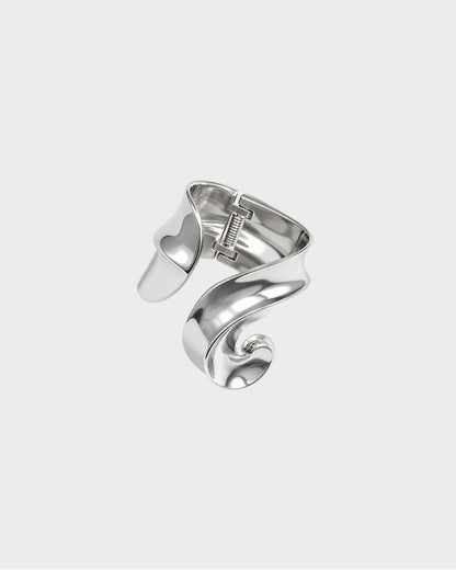 SILVER TIDAL WAVE CUFF