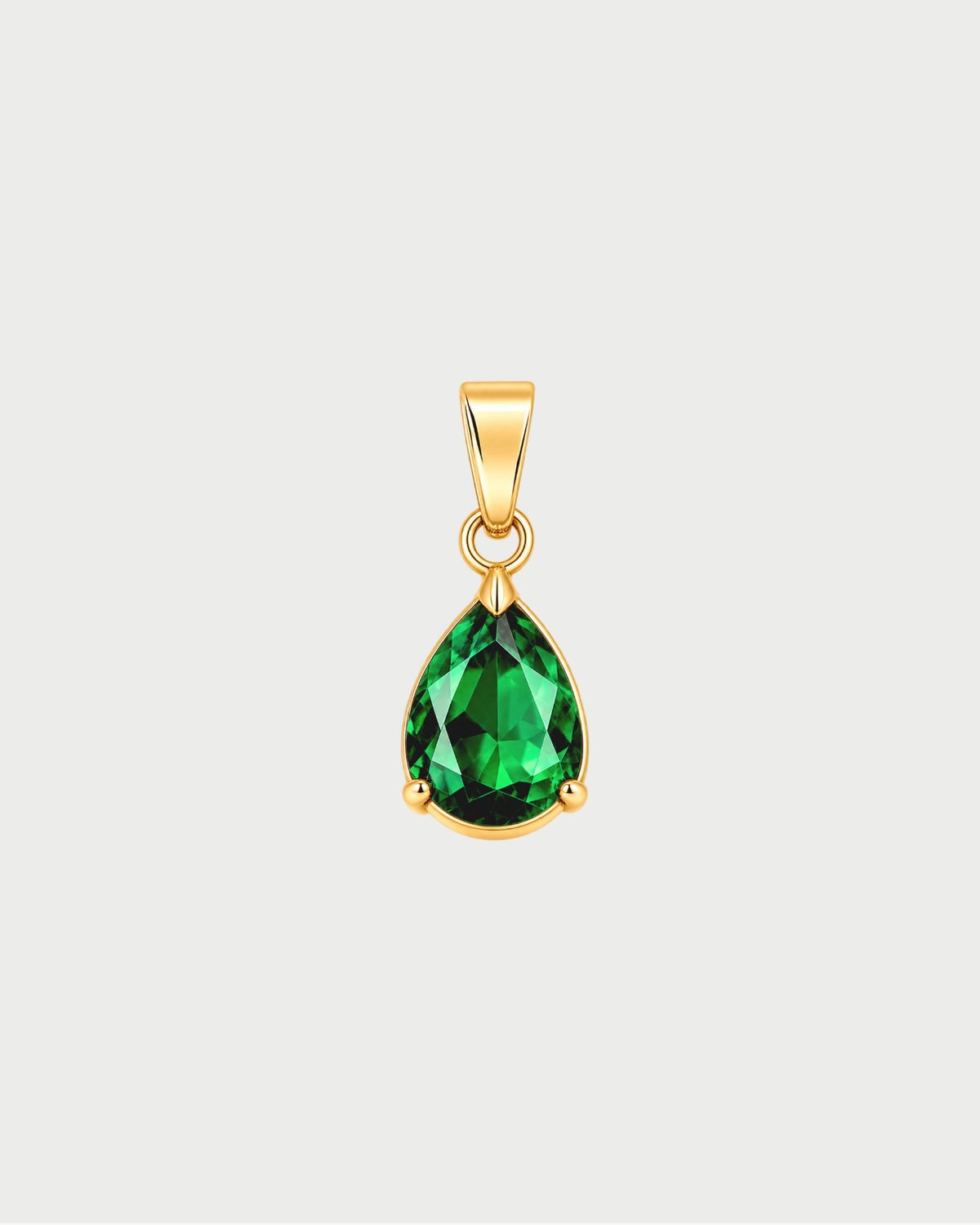 WATERDROP ZIRCONIA GREEN CHARM