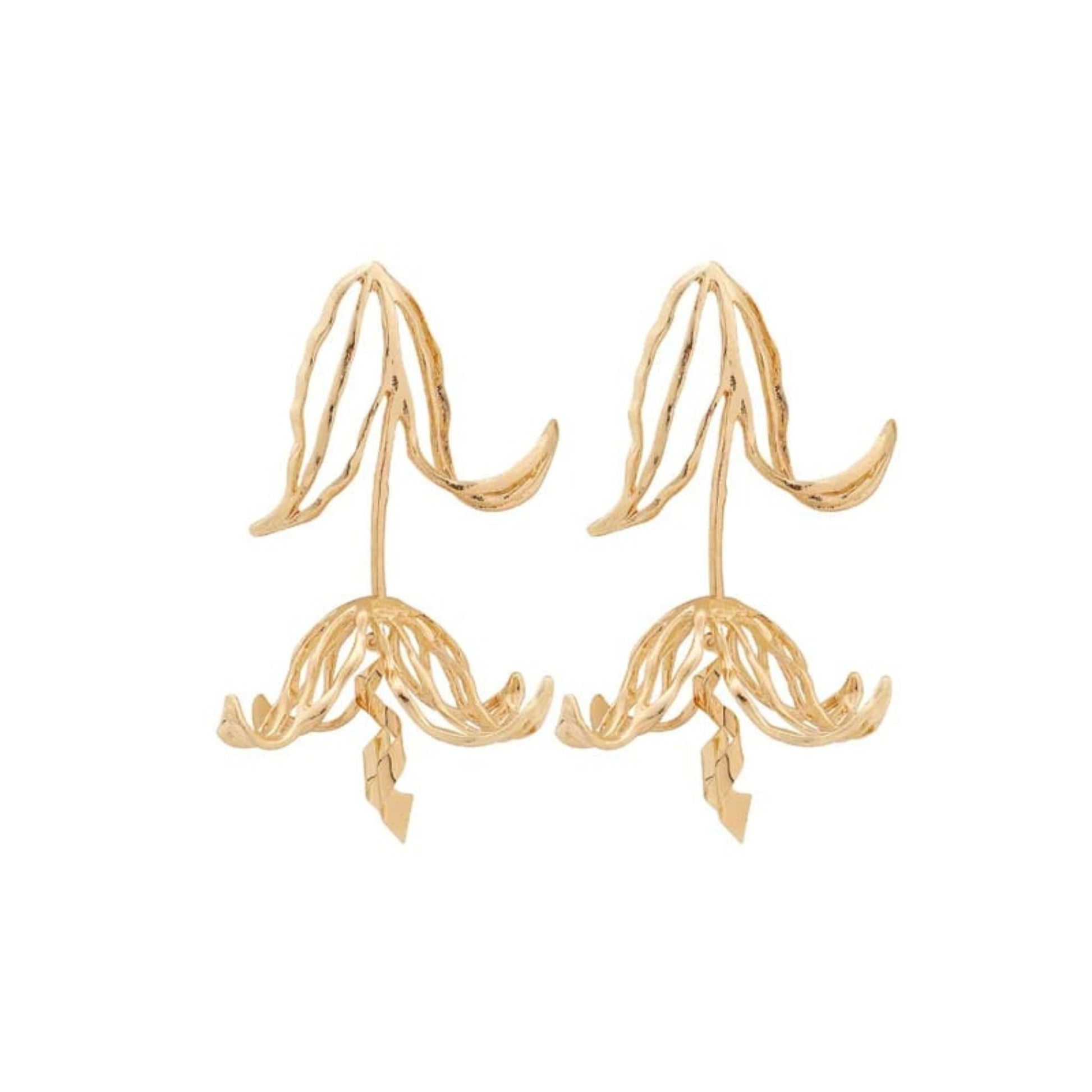 GOLD WHISPERING PETAL EARRINGS