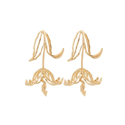 GOLD WHISPERING PETAL EARRINGS