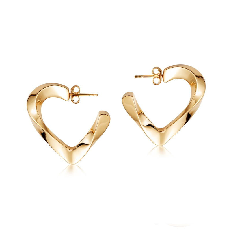TWISTED HEART EARRINGS