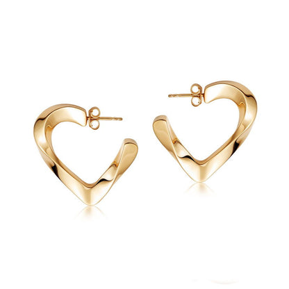 TWISTED HEART EARRINGS