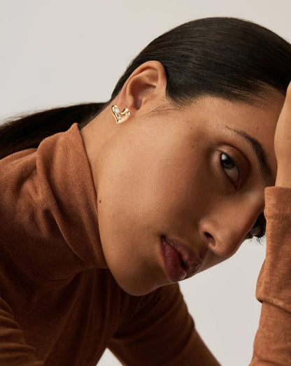 MISMATCHED HEART STUDS