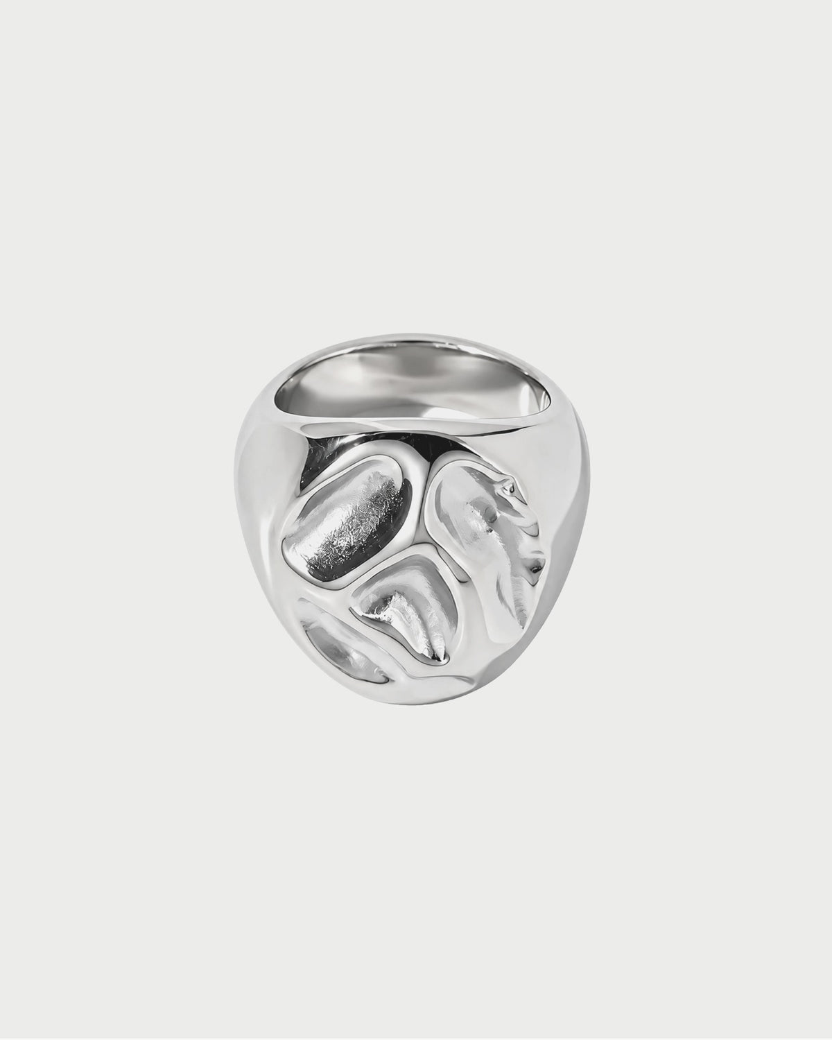 SILVER RIVER PEBBLE RING