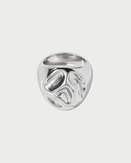 SILVER RIVER PEBBLE RING