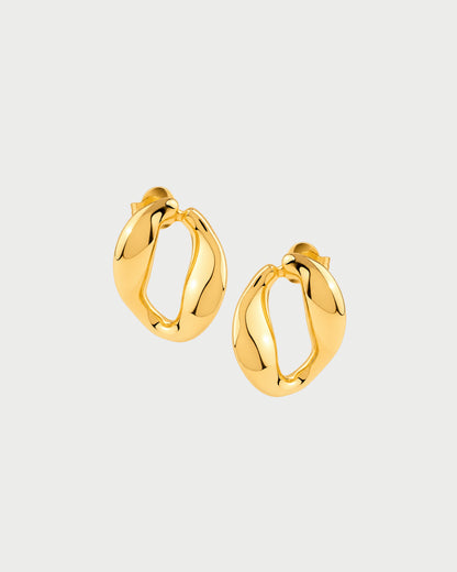 SILVER MINI LINK HOOPS