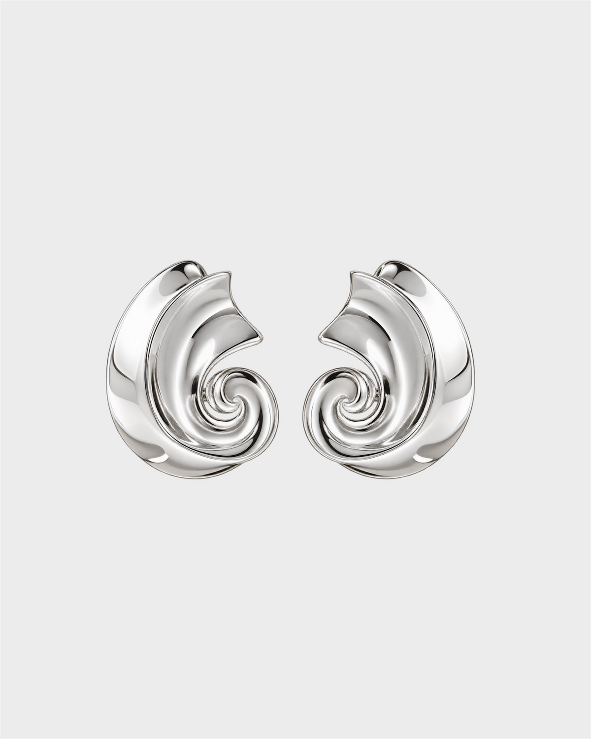 SILVER OCEAN SWIRL EARRINGS
