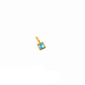 SQUARE ZIRCONIA BABY BLUE CHARM - AEQEA