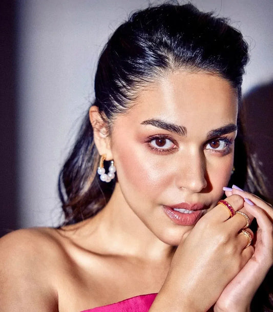 NAILA GREWAL - SILVER OCEAN PEARL HOOPS - AEQEA